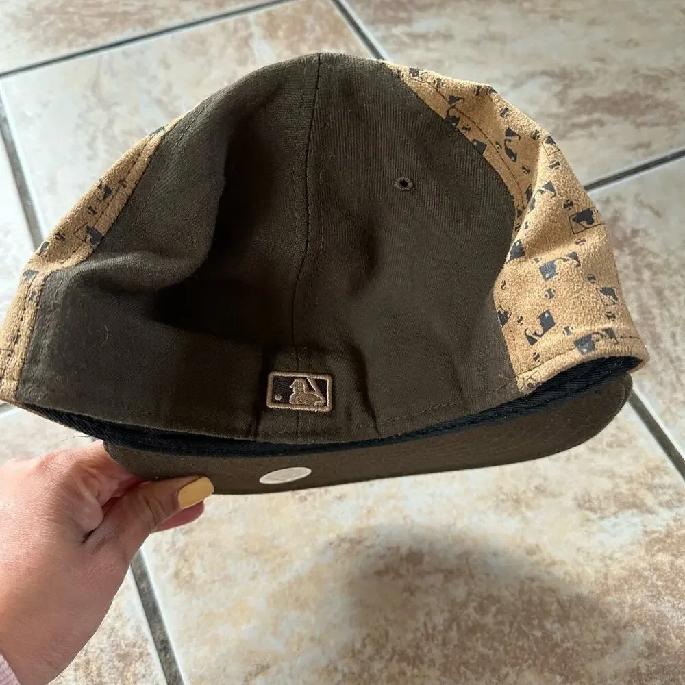 San Diego Padres New Era MLB Brown Baseball Hat Cap Size 7‎ 5/8